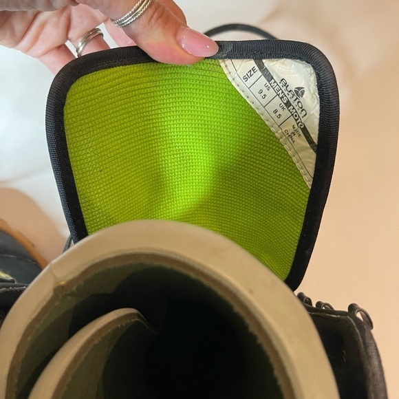 Burton Moto Snowboard Boots Mens Size 9.5 Blue Gray Traditional Lace Vintage - Picture 12 of 13